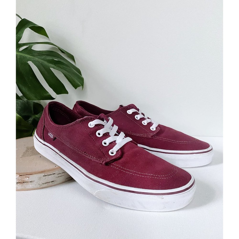 Vans Brigata Mens Maroon Low-Top Sz 10